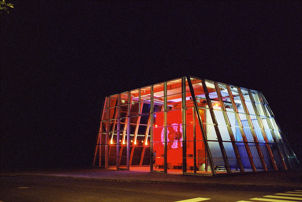 The ZEUS detector at DESY. Shot on Cinestille 800T.